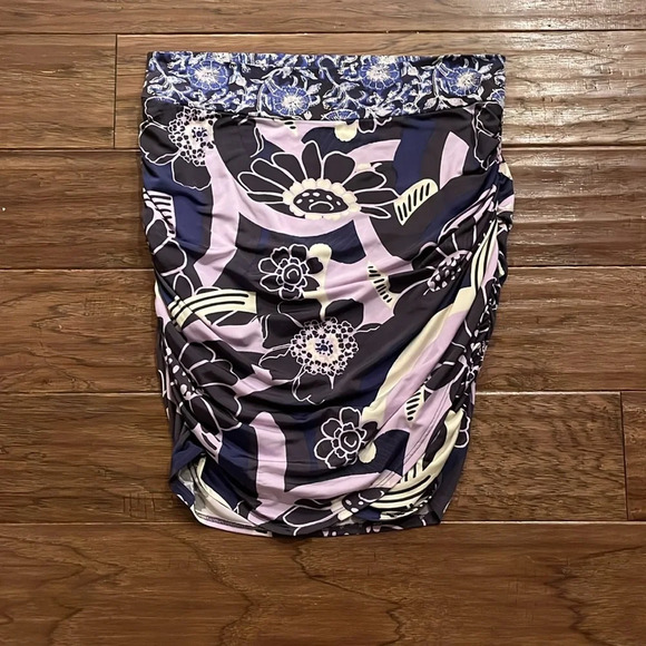 Free People She’s Something Else Retro  Mini Skirt Plum Combo Size M - Picture 1 of 10